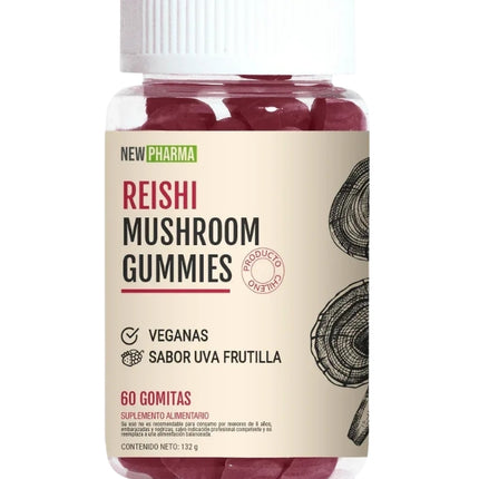 Reishi, Sabor Uva Frutilla, 60 gomitas