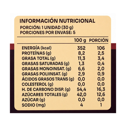 Pack de 5 barras Probiotic Kids Bar, Sabor Cacao