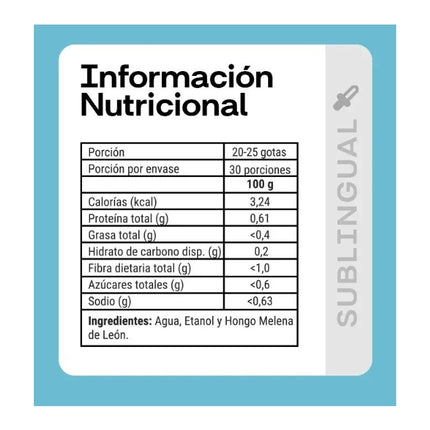 Melena De Leon Sublingual, 30 ml