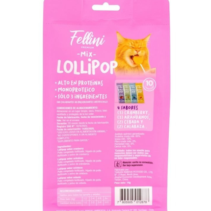 Lollipop, 4 Sabores, 10 uni