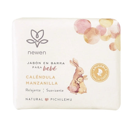 Jabon Natural Calendula Manzanilla Para Bebes, 100g