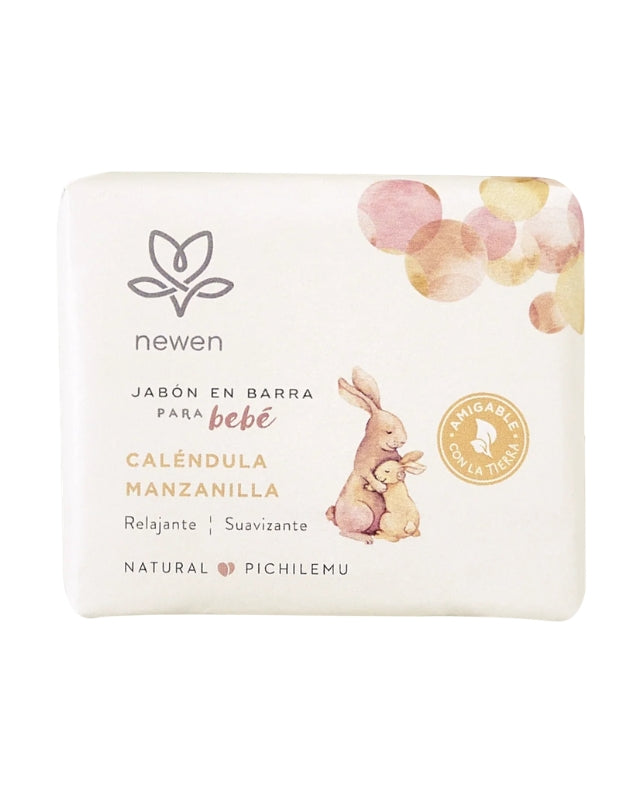 Jabon Natural Calendula Manzanilla Para Bebes, 100g