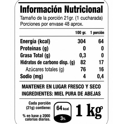 Miel De Ulmo, 1kg