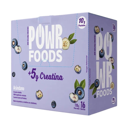 Pack Barras Proteina + Creatina 5g, Sabor Arandano, 16uni