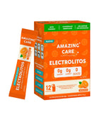 Electrolitos En Polvo, Sabor Naranja, 12 Sticks