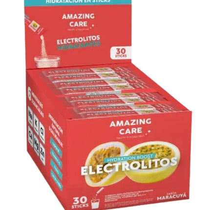 Electrolitos En Polvo, Sabor Maracuya, 30 Sticks