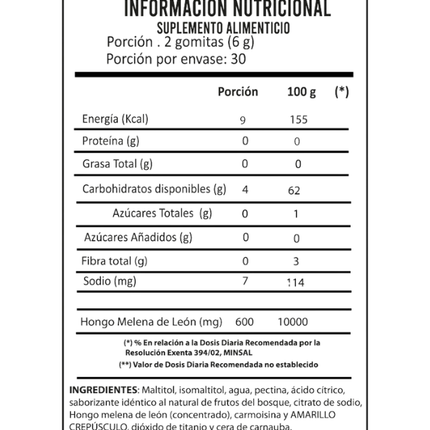 Melena De León, Sabor Frutos del Bosque, 60 uni