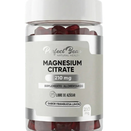Citrato de Magnesio, Sabor Frambuesa Limon, 210 mg, 60 gomitas