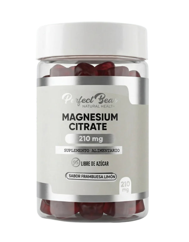 Citrato de Magnesio, Sabor Frambuesa Limon, 210 mg, 60 gomitas