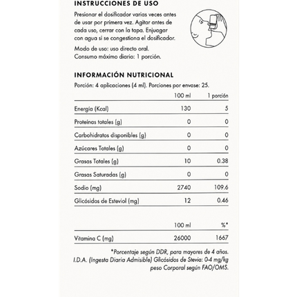 Vitamina C Liposomal, Gel Oral, 1.000mg, 100 ml