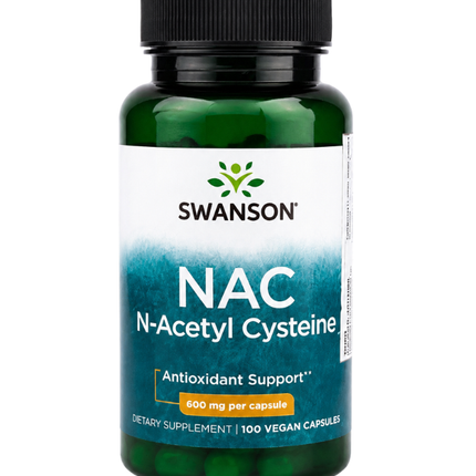 NAC, N-Acetil Cisteina, 600mg, 100 caps