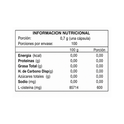 NAC, N-Acetil Cisteina, 600mg, 100 caps