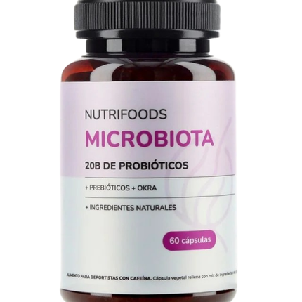Microbiota, Probioticos, 20 billones, 60caps