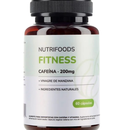 Fitness, Cafeína, Vinagre de manzana 200mg, 60cap