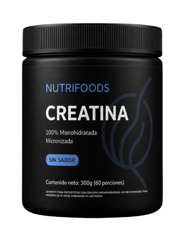 Creatina Monohidratada Micronizada, Sin Sabor, 300g