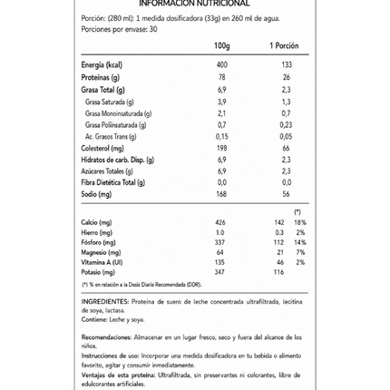 Nutriprotein, Proteina Whey, Sabor Natural,1kg