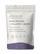 Nutriprotein, Proteina Whey, Colageno, Biotina, Sin Sabor, 20 Porciones, 660g