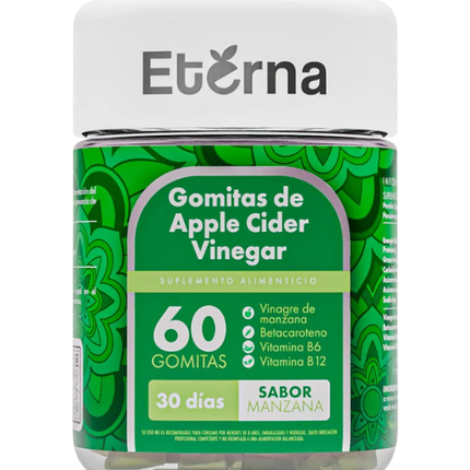 Vinagre De Manzana, Sabor Manzana, 60 gomitas
