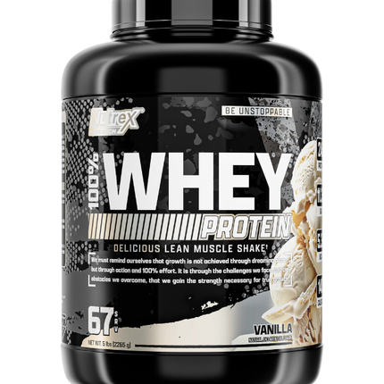 100% Whey, Proteina, Sabor Vainilla, 5lbs