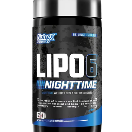 Lipo 6, Black Nighttime, Sin Sabor, 60caps