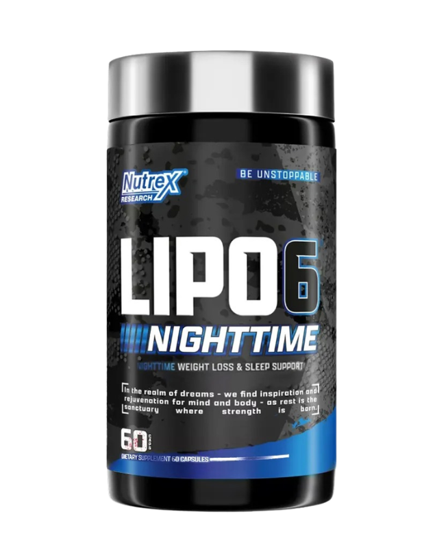 Lipo 6, Black Nighttime, Sin Sabor, 60caps