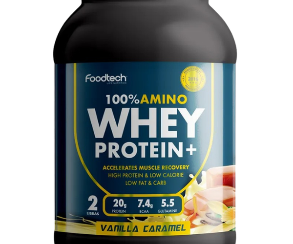 100 Amino Proteina Whey Sabor Vainilla 2lb Foodtech