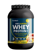 100% Amino, Proteina Whey, Sabor Vainilla, 2lb