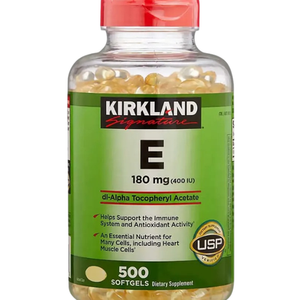 Vitamina E, 400 IU 180 mg, 500 softgel