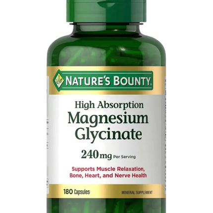 Glicinato De Magnesio, 240mg, 180caps