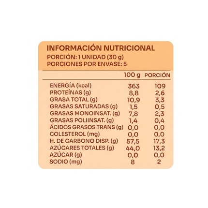 Pack De 5 barras Probiotic Kids Bar, Sabor Mantequilla De Mani