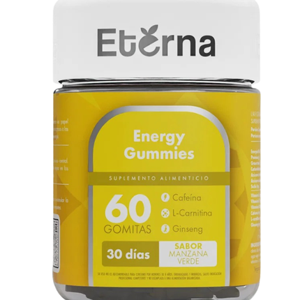 Energy Gummies, Sabor Manzana Verde, 60 gomitas
