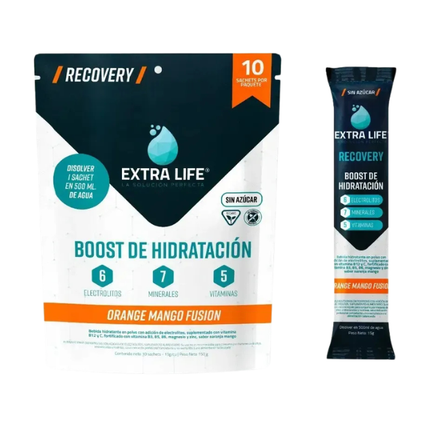 Boost De Hidratación, Sabor Naranja Mango, 10 Sachets