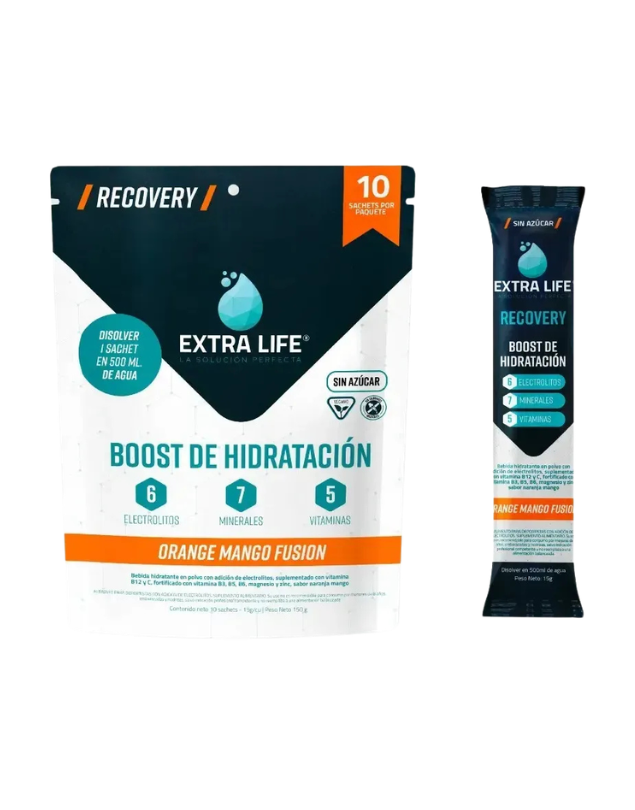 Boost De Hidratación, Sabor Naranja Mango, 10 Sachets