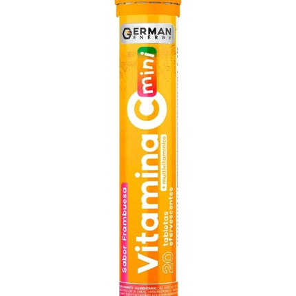Vitamina C Mini Niños, Sabor Frambuesa, 20 Tab.