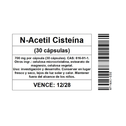 N-Acetilcisteina, 30 caps