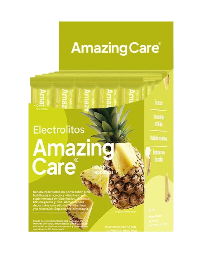 Electrolitos En Polvo, Sabor Piña, 30 Sticks
