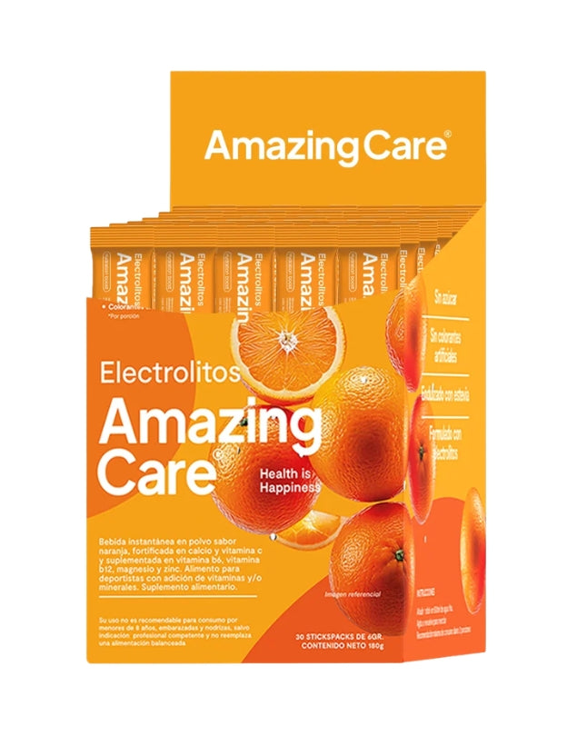 Electrolitos En Polvo, Sabor Naranja, 30 Sticks