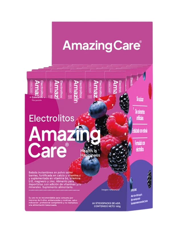 Electrolitos En Polvo, Sabor Berries, 30 Sticks