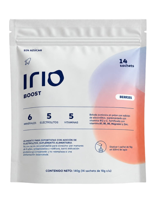Irio Boost, Sabor Berries, 14 Sachets