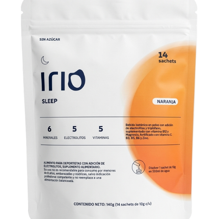 Irio Sleep, Sabor Naranja, 14 Sachets