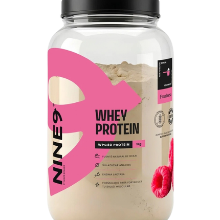 Proteina Whey, Sabor Frambuesa, 1kg