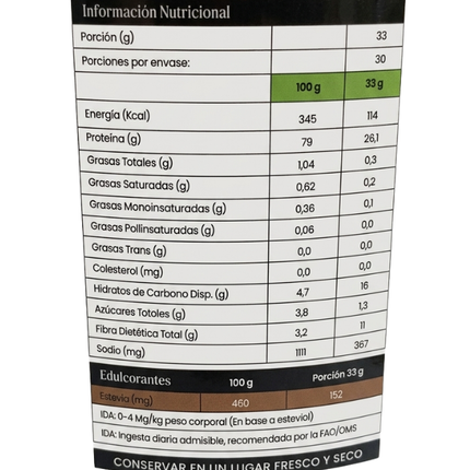 Proteina Plant Based Vegana, Sabor Cacao, 1kg