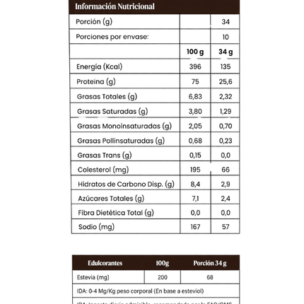 Proteina Whey, Sabor Vainilla, 10 sachets