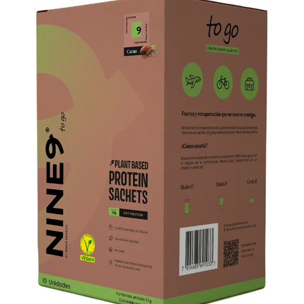 Proteina Plant Based, Sabor Cacao, 10 sachet