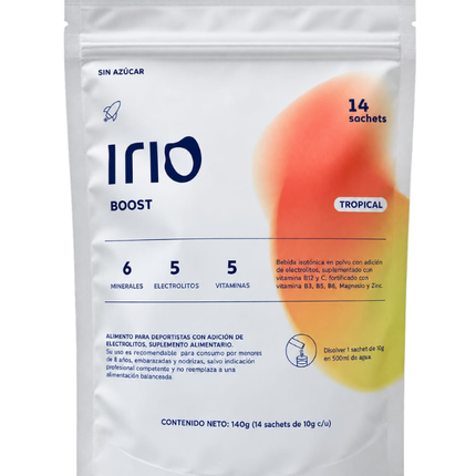 Irio Boost, Sabor Tropical, 14 Sachets