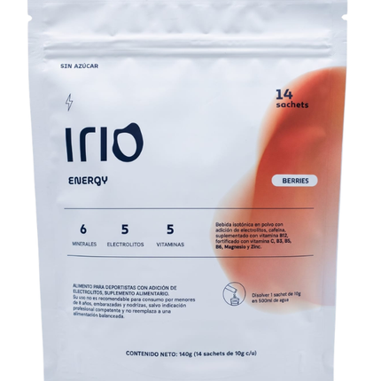 Irio Energy, Sabor Berries, 14 Sachets