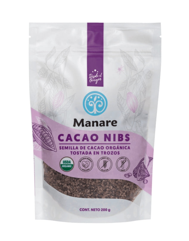 Cacao Nibs, Organico 200g
