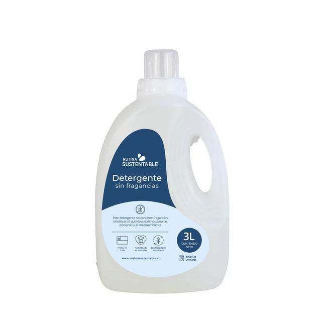 Detergente líquido, sin fragancias, 3L