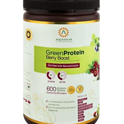 Green Protein Sabor Berry Boost, Proteína Vegana, 600 g