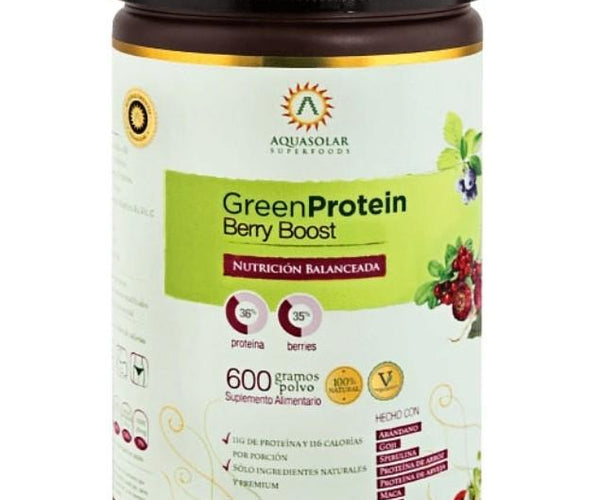 Green Protein Sabor Berry Boost, Proteína Vegana, 600 g